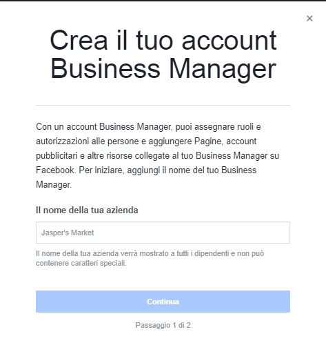 facebook business manager social web online
